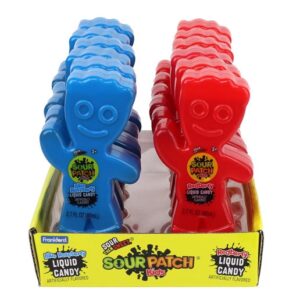 Sour Patch Kids Liquid Candy Figure Red & Blue  2.7oz 12ct